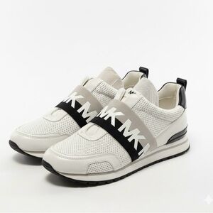 Michael Kors White and Black Sneakers